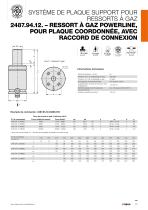 SYSTÈME DE PLAQUE SUPPORT POUR RESSORTS À GAZ - 13