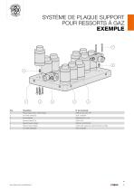 SYSTÈME DE PLAQUE SUPPORT POUR RESSORTS À GAZ - 5