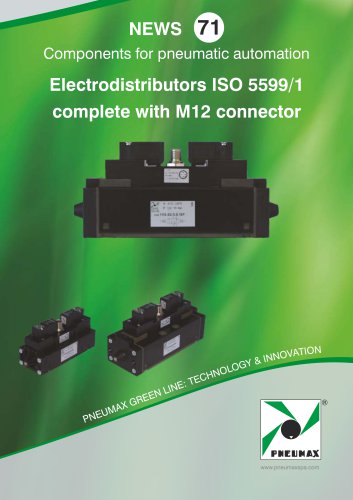 Electrodistributors ISO 5599/1 with M12 connector