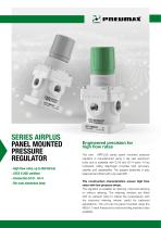 Series Airplus Panel mounted pressure regulator