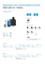 Product sheet: Broaching unit BENZ LINA 4.0 RADIAL for machining centers
