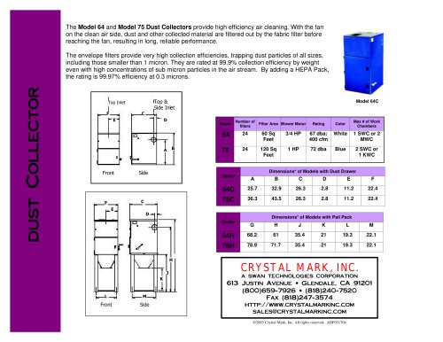 Dust Collector Model 64 & 74