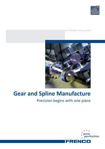 Gear and Spline Manufacture