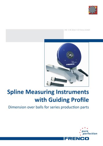 Spline measuring instruments with guiding profile (VM)