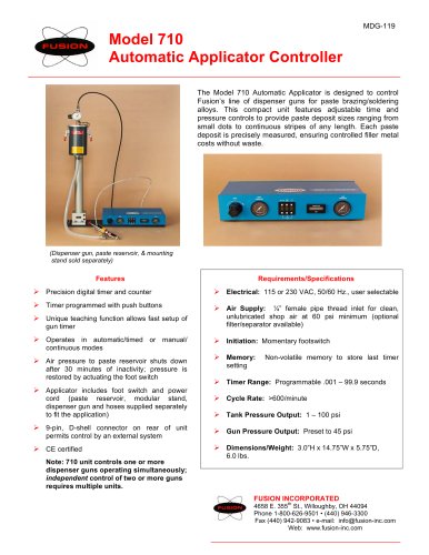 Automatic Applicator Controller