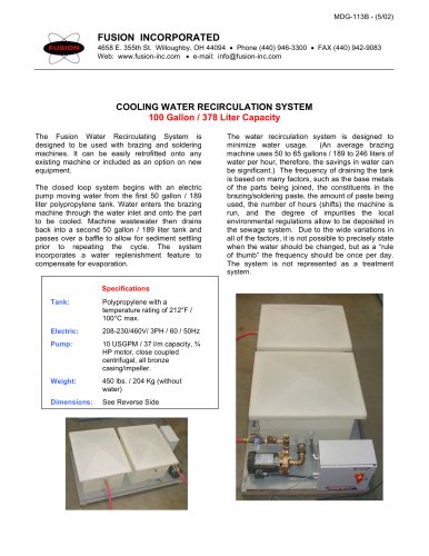 COOLING WATER RECIRCULATION SYSTEM