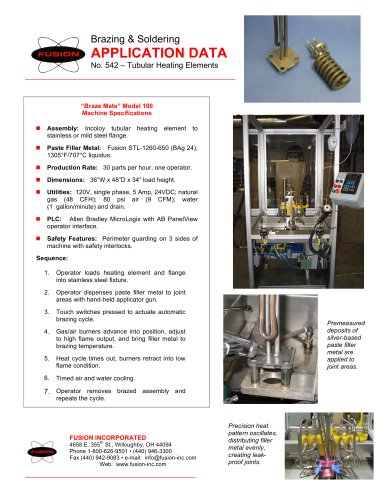 Heating Element Brazing Machine