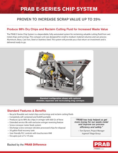 E-Series Metal Chip Processing System