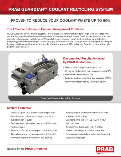 Guardian™ Coolant Recycling System