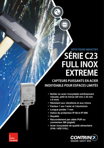 Détecteurs inductifs - Série C23 Full Inox Extreme