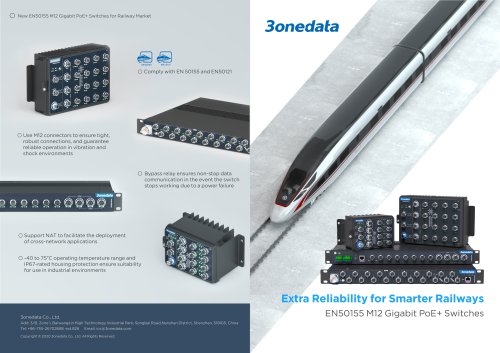 3onedata EN 50155 Switches Flyer