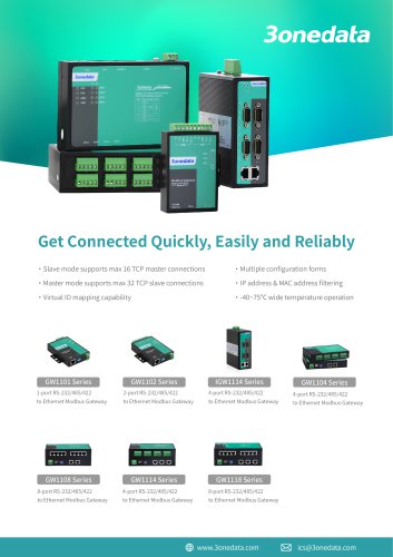 3onedata Modbus Gateway Flyer