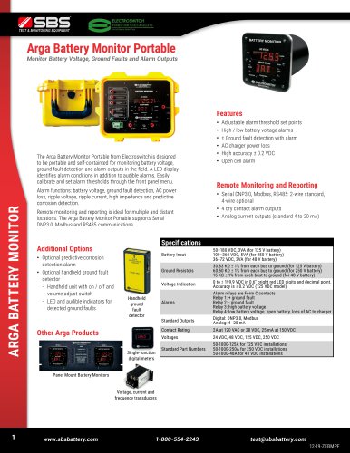 Arga Battery Monitor Portable