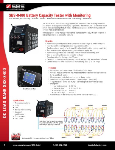 SBS-8400 load bank