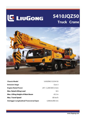 5410JQZ50 Truck Crane