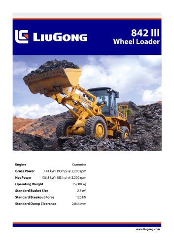 842III TC (tool carrier/ parallel linkage) Wheel Loaders