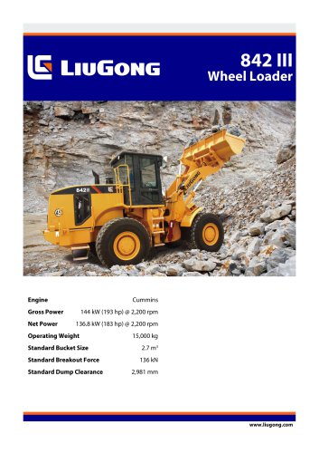 842III Wheel Loaders