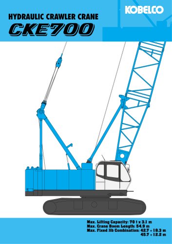 CKE 700 hydraulic crawler crane