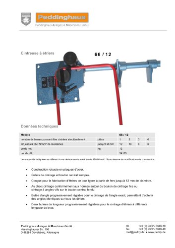 Cintreuse à étriers