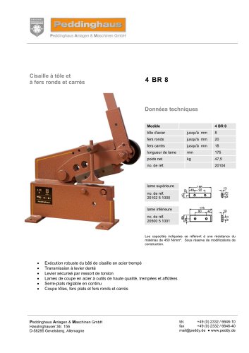 Plate and Bar Stock Shear - 4 BR 8