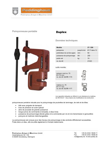 Poinçonneuse portable