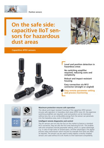 Capacitive ATEX sensors