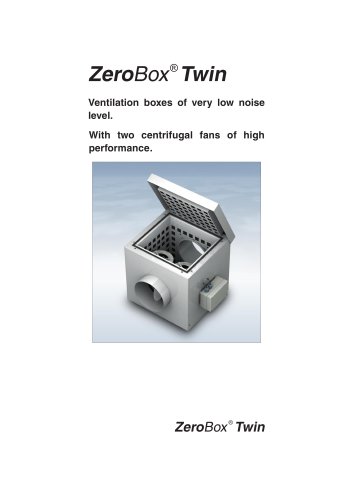 Ventilation Units - ZeroBox Twin