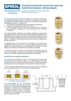 Comment concevoir le bon trou pour les inserts thermiques / ultrasoniques - 1