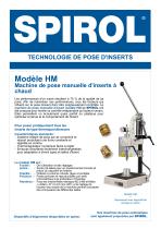 Modèle HM - Inséreuse thermique manuelle