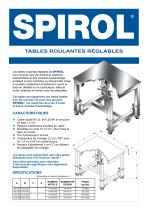 Tables roulantes reglables - 1