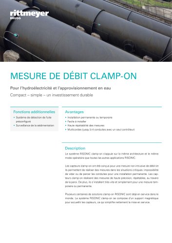 MESURE DE DÉBIT CLAMP-ON