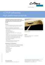 1C PUR adhesives High performance bonds