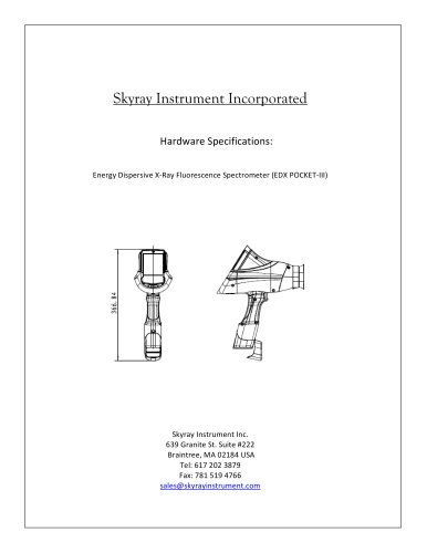 Handheld Pocket III XRF Spectrometer