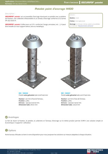 SECURIFIX® potelet H400