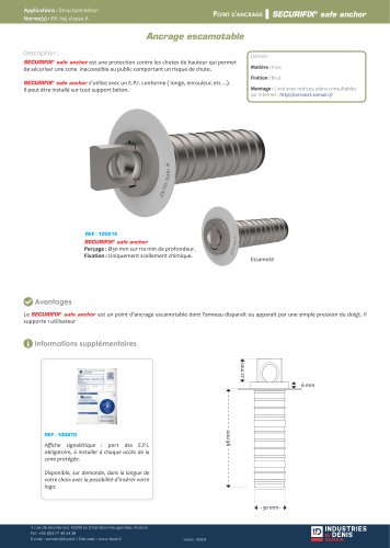 SECURIFIX safe anchor