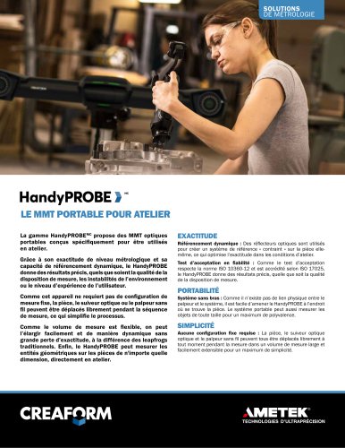 HandyPROBE - LE MMT PORTABLE POUR ATELIER