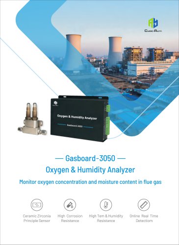 Cubic Instruments Flue Gas Humidity & Oxygen Analyzer Gasboard-3050 Brochure