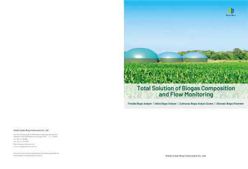 Cubic Instruments Total Solution of Biogas Composition and Flow Monitoring Brochure