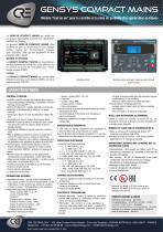 GENSYS COMPACT MAINS DOCUMENTATION COMMERCIALE