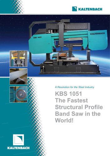 KBS 1051 The Fastest Structural Profile Band Saw in the World!