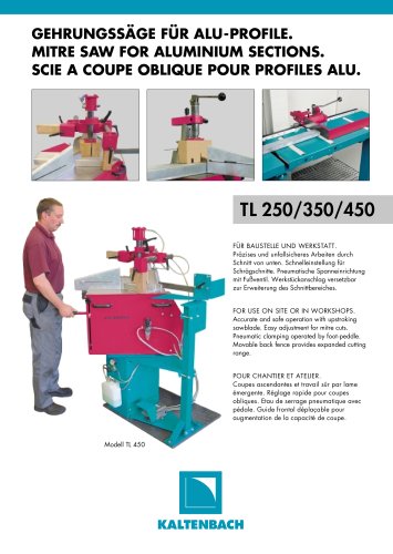 TL 250 - Mitre saw for aluminium sections