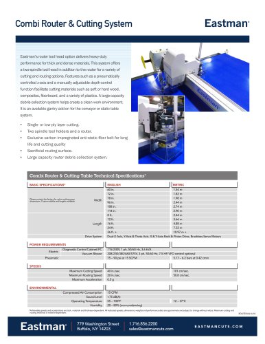 Combi Router & Cutting System