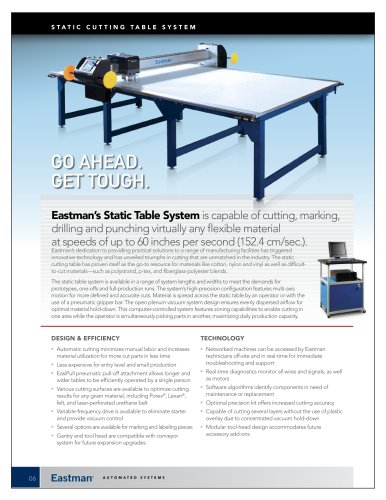 Static Cutting Table system