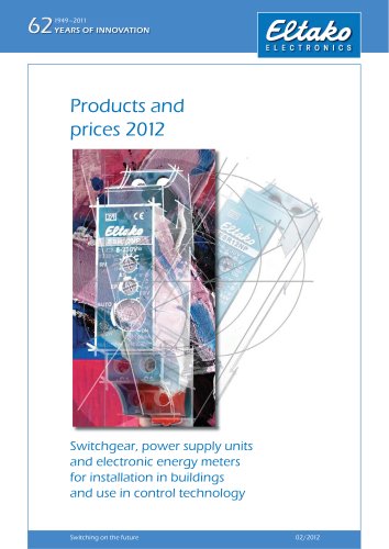 "Switchgear, power supply units and electronic energy meters" 2012, monitor presentation