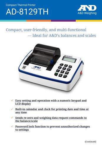 AD-8129TH Compact Thermal Printer