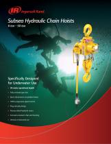 Subsea Hydraulic Chain Hoists