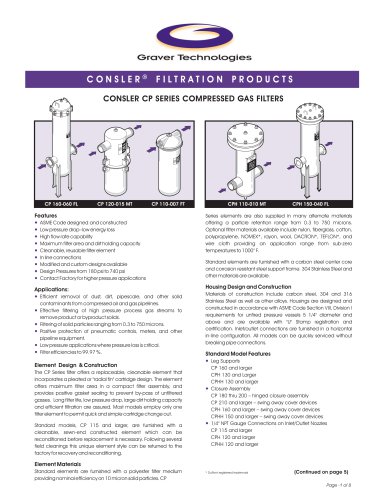 Compressed Gas Filters