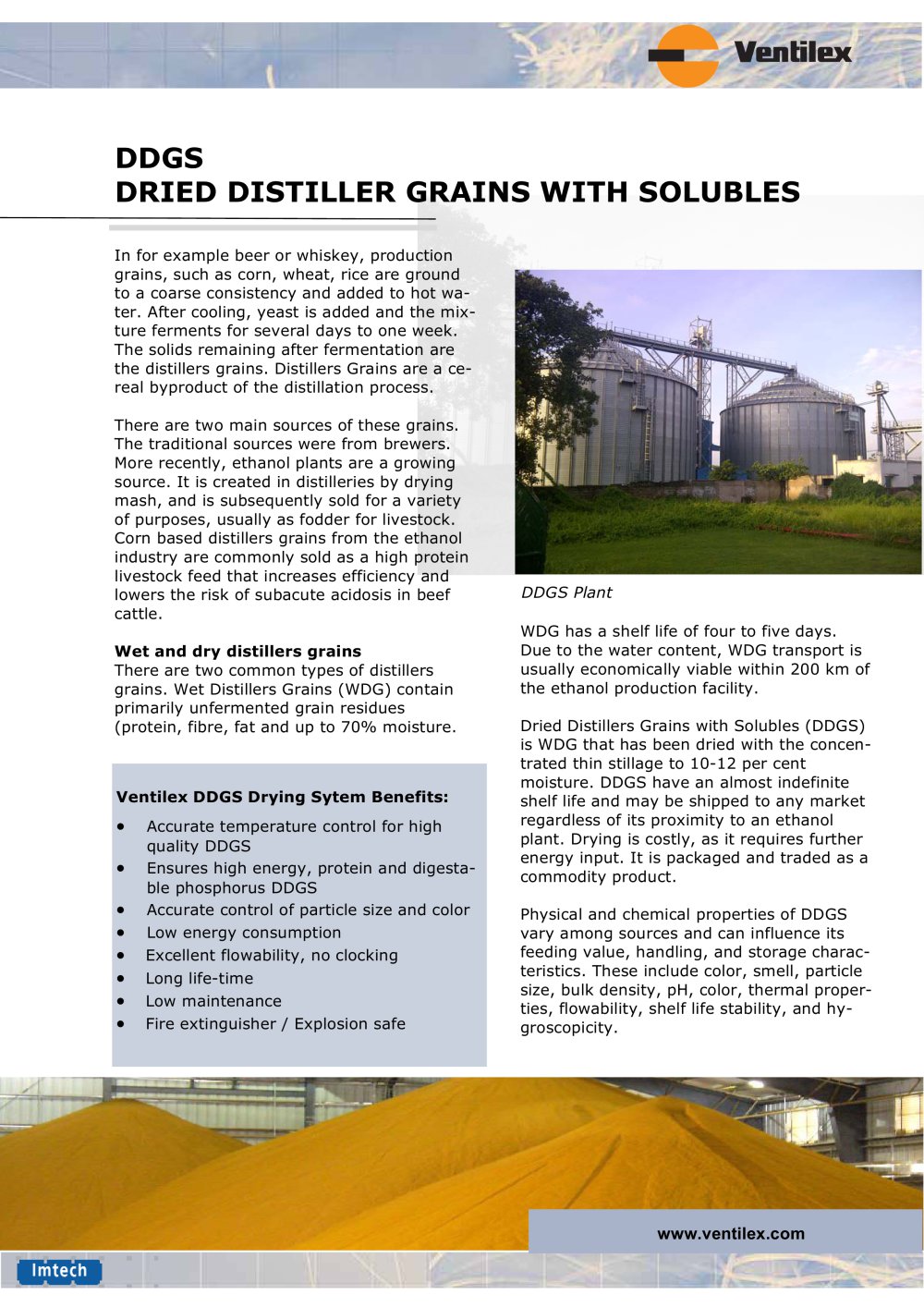 DDGS dryer - Ventilex BV