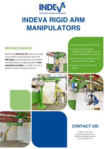 INDEVA rigid arm manipulators