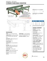 MODEL CD280 2-STRAND CHAIN DRAG CONVEYOR